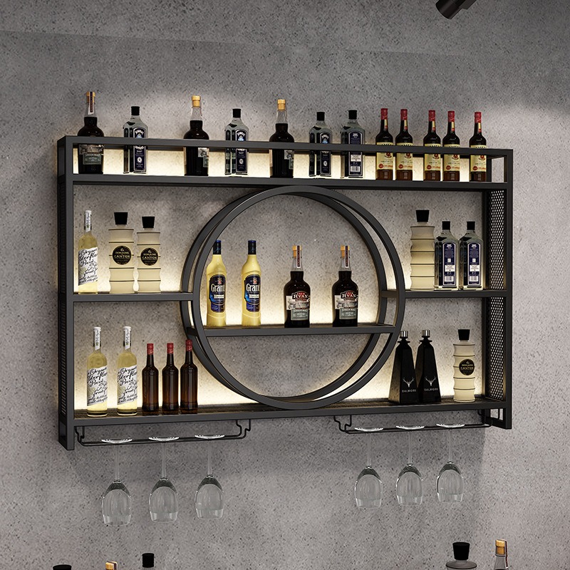 Home Bar Stand - 바 와인랙 벽걸이 와인 캐비닛, 바