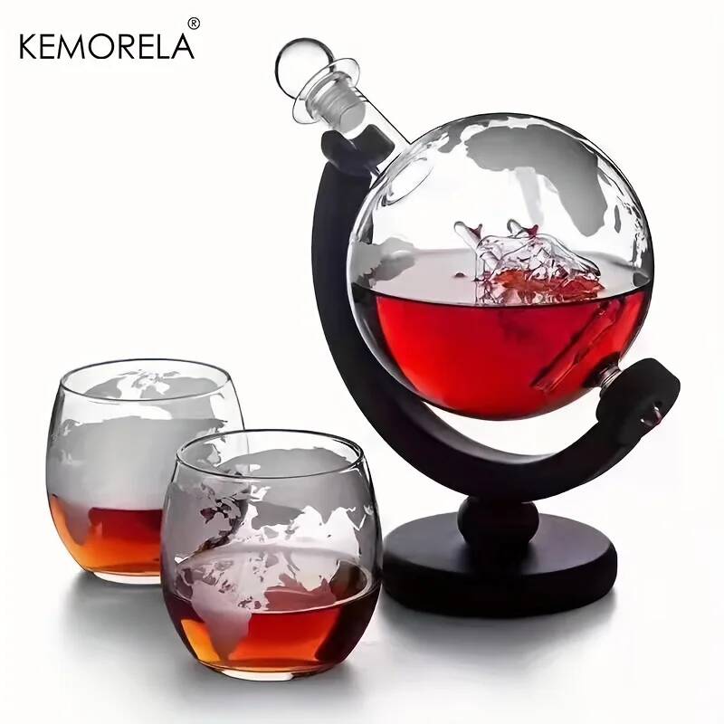 900ML 글로브 위스키 디캔터 세트 무연 유리 카라페 - Decanter Globe Set 리뷰 및 가격