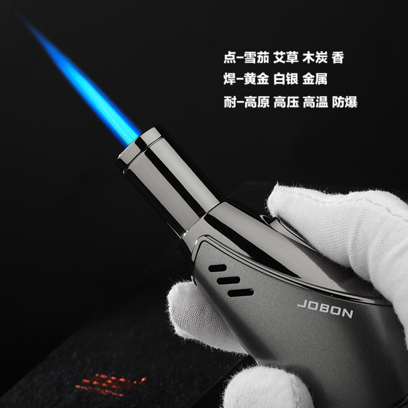 Jobon 방풍 블루 플레임 라이터, 부탄 창조적 개성 - Smoking Gun Kit 리뷰 및 가격