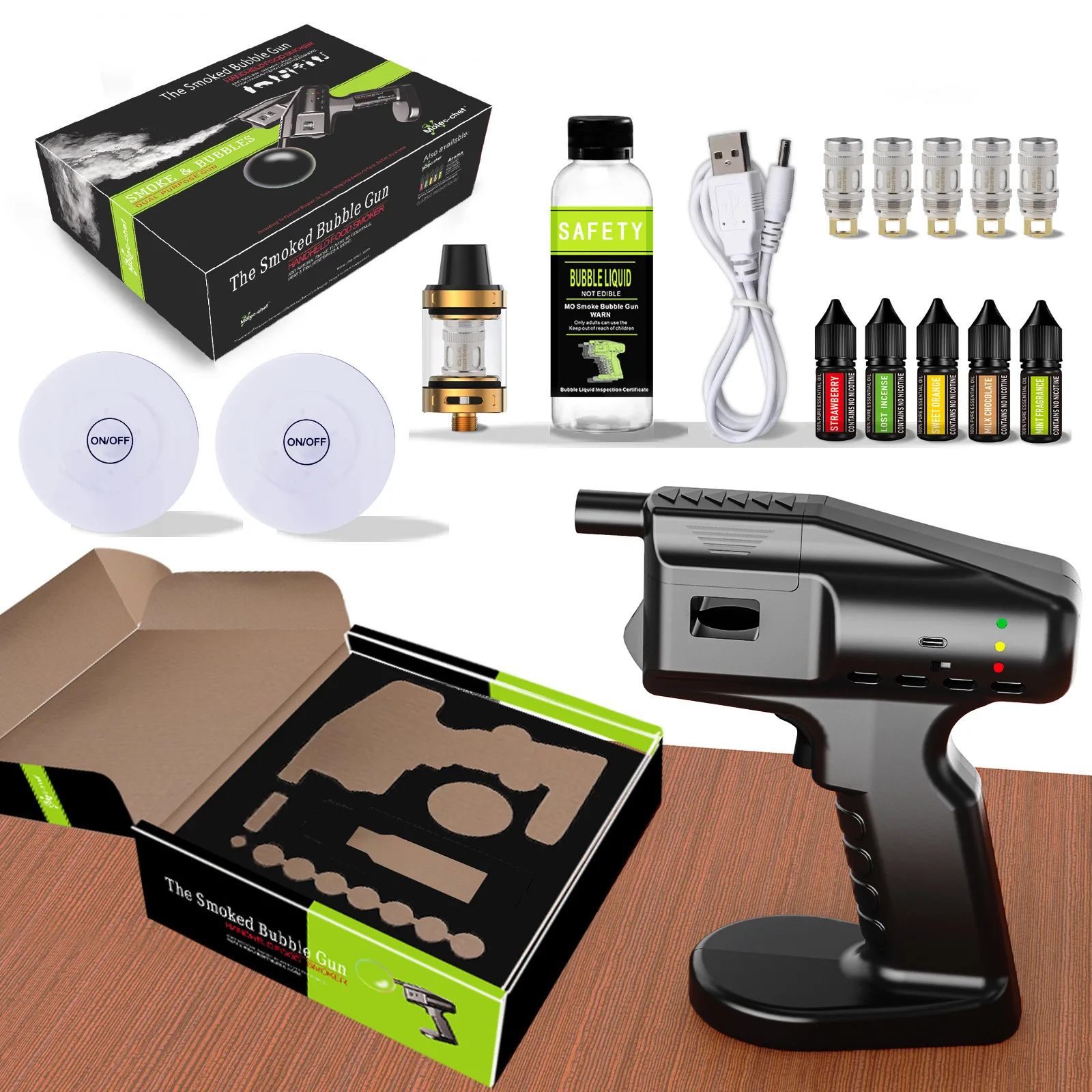 전기 USB 풍미 블래스터 풍미 스모크 건 키트, 바  - Smoking Gun Kit 리뷰 및 가격